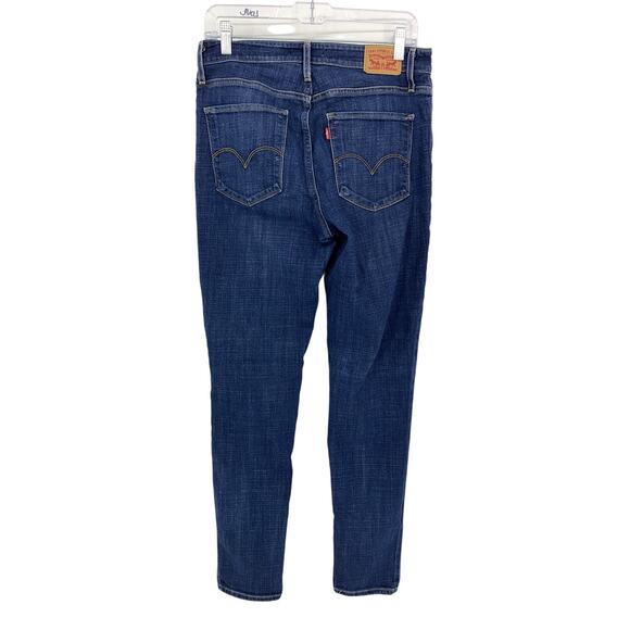 Levis High Rise Skinny Jeans Womens Size 30 Medium Wash Denim Stretch - Picture 4 of 5